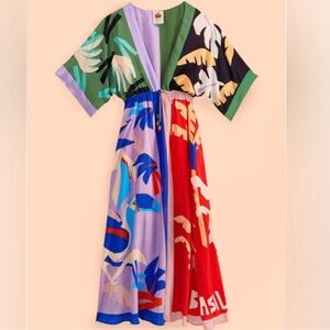 Brasil Bahia Scarves Midi Dress!